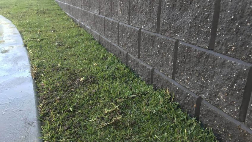 sandstone retaining walls sk landscpae